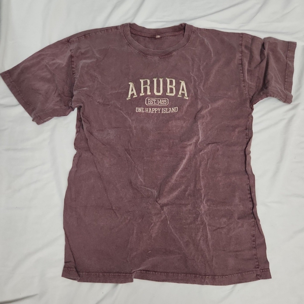 Aruba womens size large purple shirt #CD3